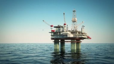 denizde petrol platformu