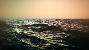 Bir okyanusun dalgalanan su