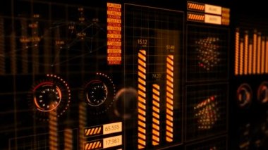 Grafik dalgalanıyor futuristik grafik kullanıcı arayüzü