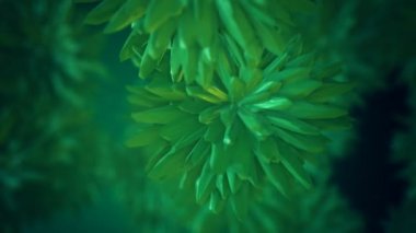 Etrafında yüzen mikrop virüs molekül bakteri hücre