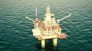 denizde petrol platformu