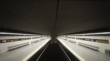 Tren istasyonunda gelen tren