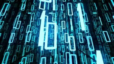 İkili kod arka plan animasyon