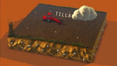 Alanında çalışan tarım kara araçları