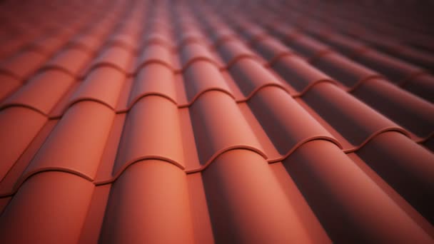 Roof tiles loopable animation. — Stock Video