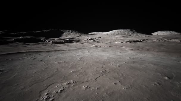 Seamless Textured Of Moon's Surface — Stock Video