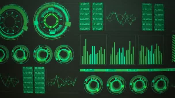 Graphique fluctuant de l'interface utilisateur graphique futuriste 