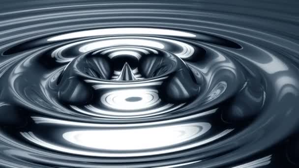 Prstence kolem centrální dropletu — Stock video