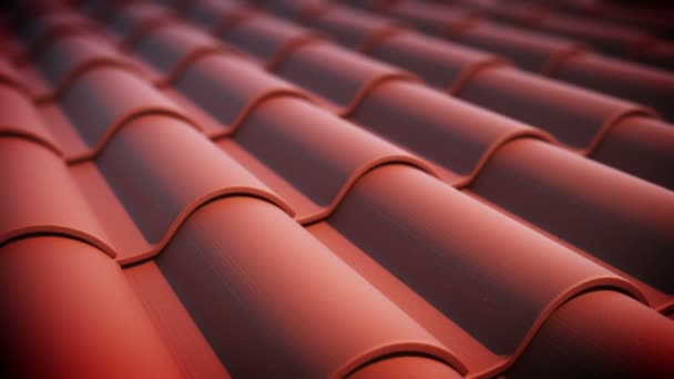 Roof tiles loopable animation. — Stock Video