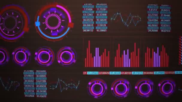 Graphique fluctuant de l'interface utilisateur graphique futuriste 