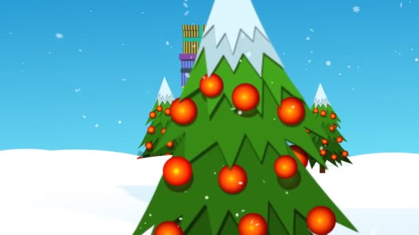 Père Noël portant des boîtes-cadeaux 