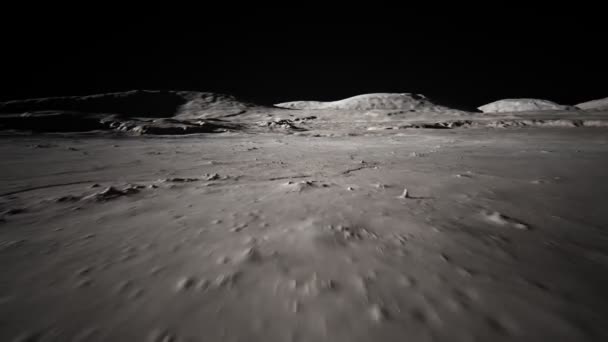 Seamless Textured Of Moon 's Surface — стоковое видео