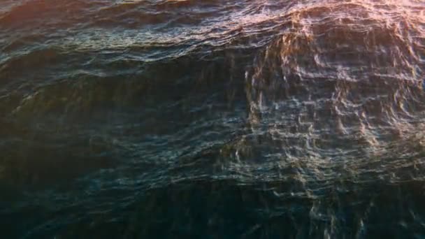 Ondulazione dell'acqua di un oceano — Video Stock