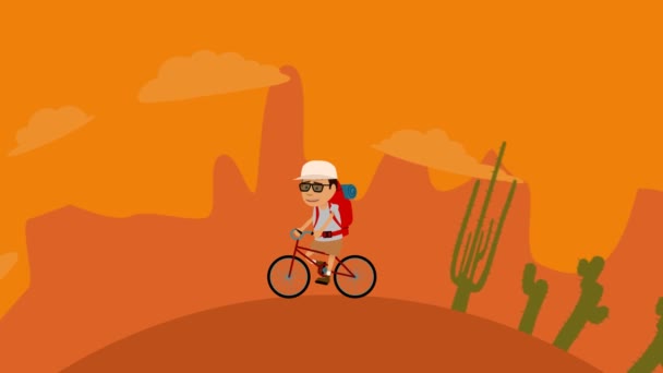 Cycling Mountain Animation — Stock Video © Malchev #153024672