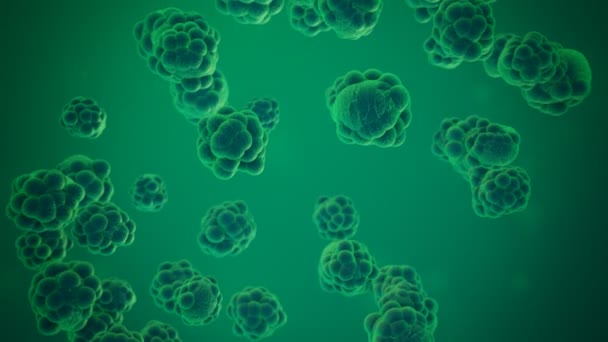 Bactéries de molécules de virus de microbe cellulaire flottant autour 