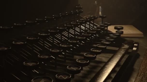 Chapter 1 Written On an Old Typewriter — стоковое видео