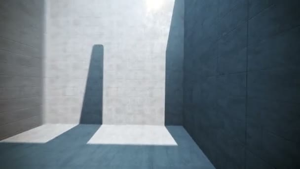 Animation från konkreta labyrint — Stockvideo