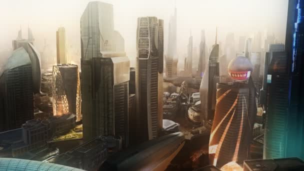 Paysage urbain avec des gratte-ciel modernes 