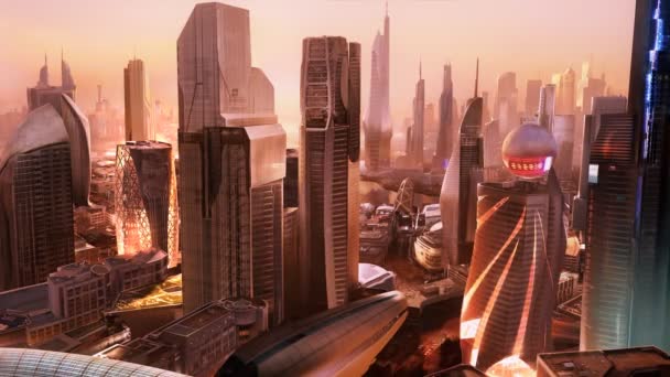 Paysage urbain avec des gratte-ciel modernes 