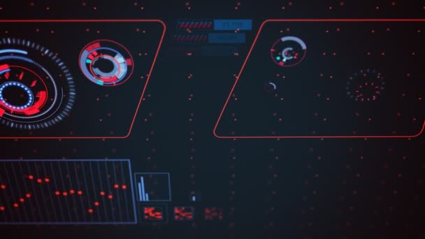 Rapport graphique fluctuant de l'interface utilisateur futuriste 