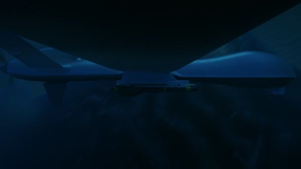 Prédateur militaire Drone volant de nuit 
