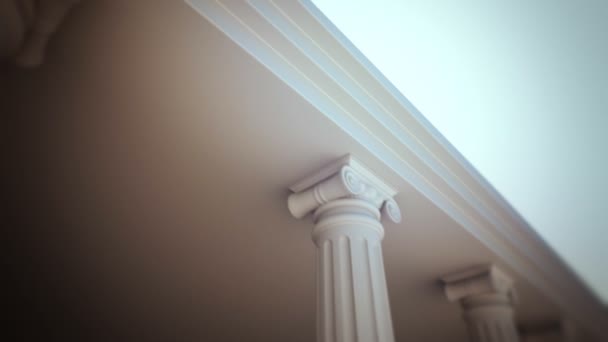 Columnas de estilo griego — Vídeo de stock