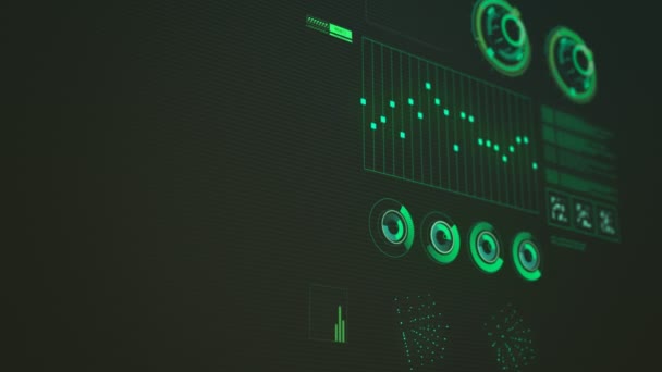 Graphique fluctuant de l'interface utilisateur graphique futuriste 