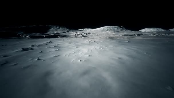 Seamless Textured Of Moon 's Surface — стоковое видео