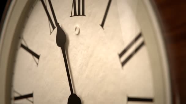 Zegar z przyspieszenia czasu — Wideo stockowe