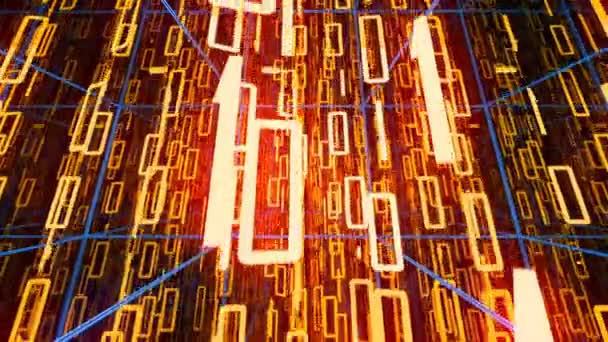 Animation de fond de code binaire 