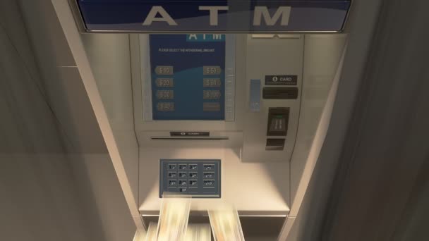 Automated Teller Machine — Stockvideo