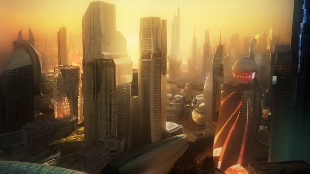 Paysage urbain avec des gratte-ciel modernes 