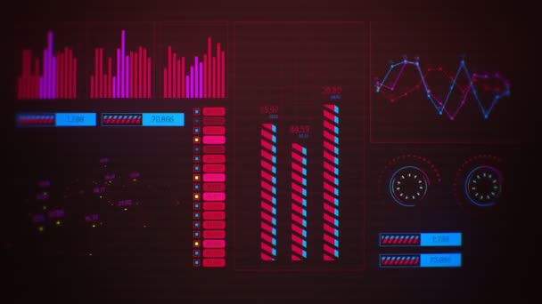 Graphique fluctuant de l'interface utilisateur graphique futuriste 