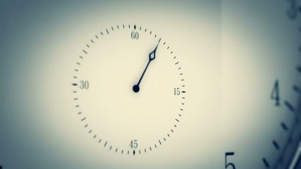 Animation de l'horloge moderne . — Video