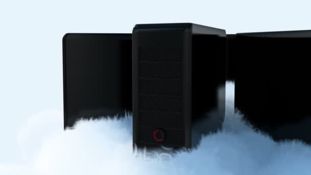 Animazione concettuale del cloud computing — Video Stock