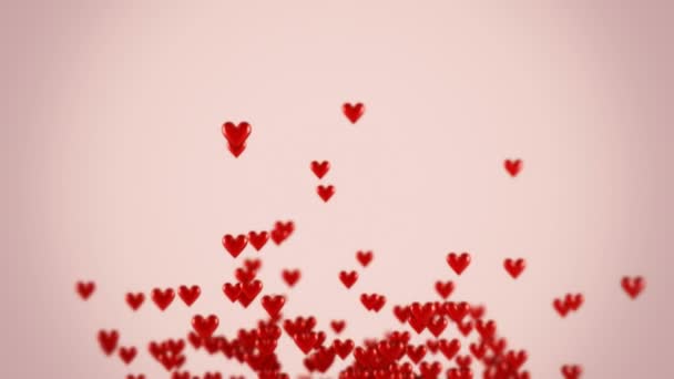 Kleine harten vormen een groot hart — Stockvideo
