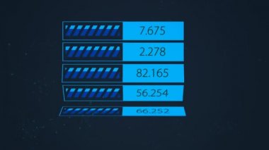 Grafik dalgalanıyor futuristik grafik kullanıcı arayüzü