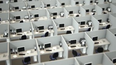 Odacıklar sandalye ile görünümünü