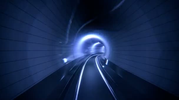 Jazda przez tunel duży — Wideo stockowe