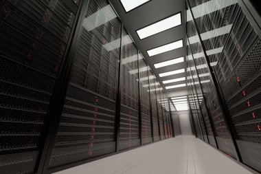 Big Data Servers Room clipart
