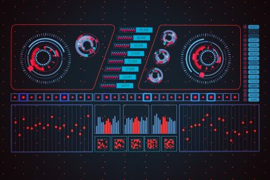 Fütüristik teknolojik arayüzü arka plan