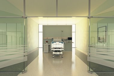 boş hastane odası.