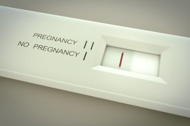 Pregnancy test. Not pregnant clipart