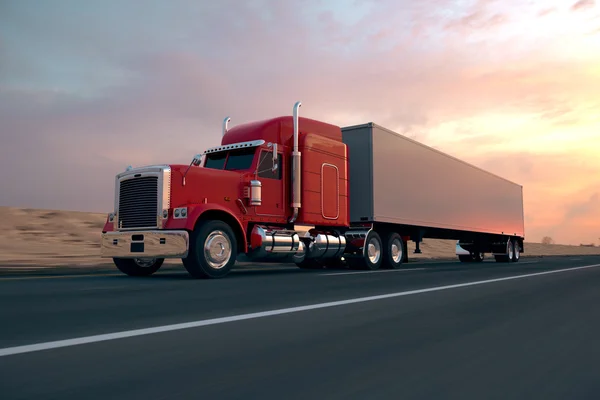 Semi-trailer truck — Stock Photo, Image