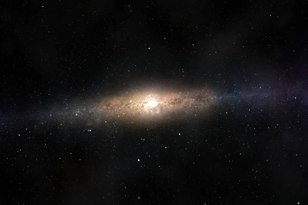 Ефектний вид блискучої галактики — стокове фото