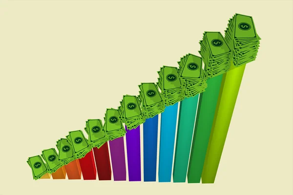 Gráfico de negocio rentable —  Fotos de Stock