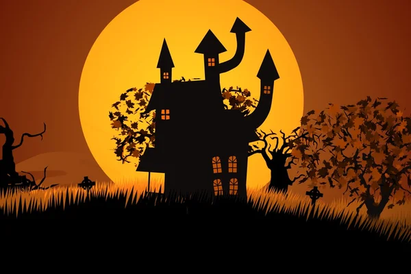 Zombie chůzi na strašidelném domě Halloween děsivě vtipné — Stock fotografie