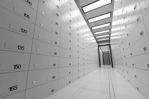 Security Safe Lockers. Money Wealth Secure — Stock Photo, Image