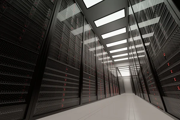 Комната серверов больших данных Стоковое Фото