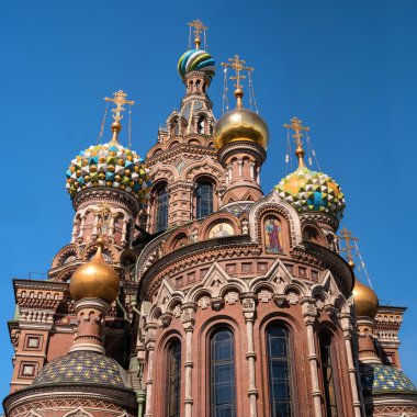 Dökülmüş kan üzerinde kurtarıcı Kilisesi. Saint Petersburg, Rusya Federasyonu